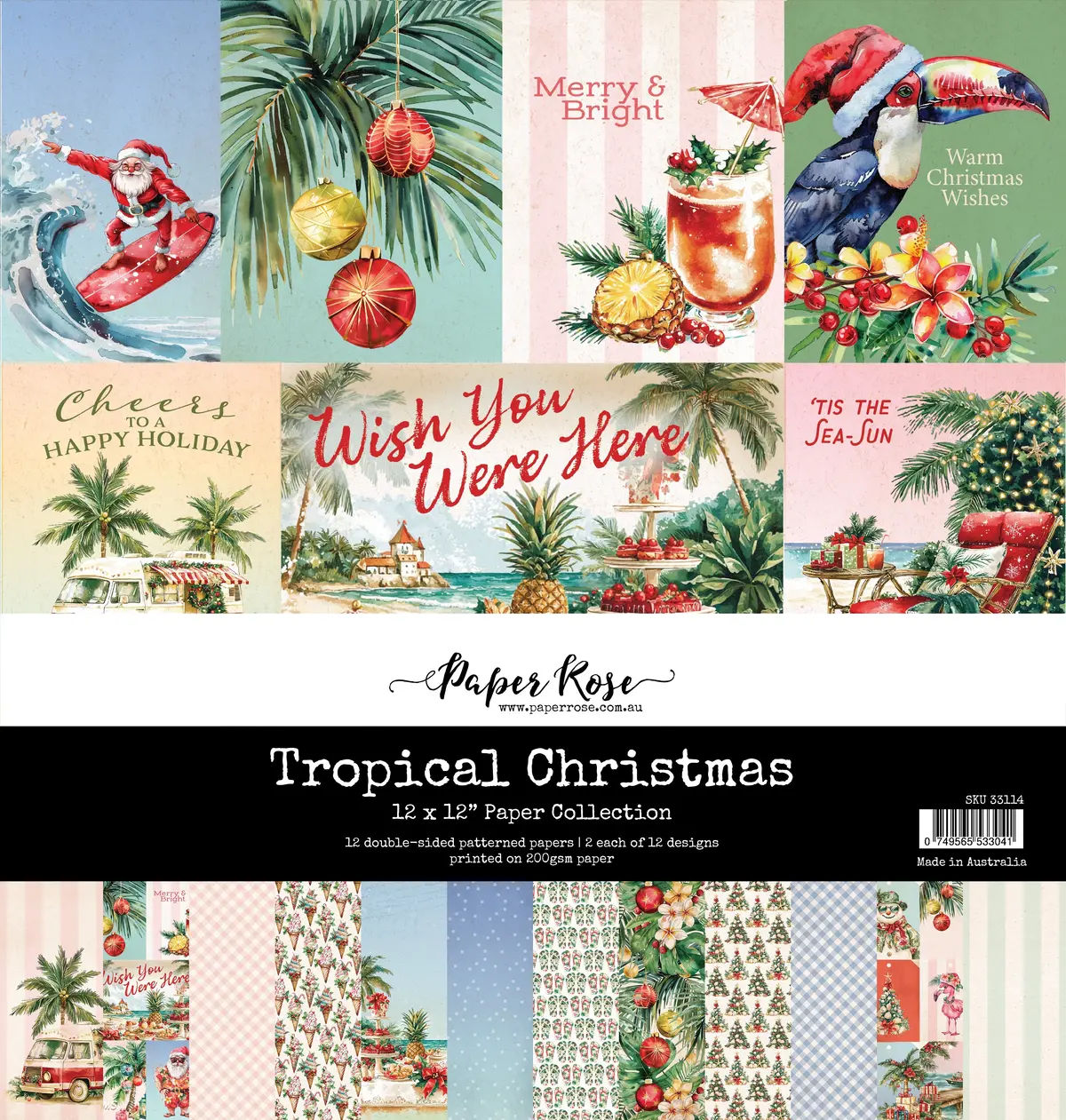 Tropical Christmas 12X12 Paper Collection 33114 1