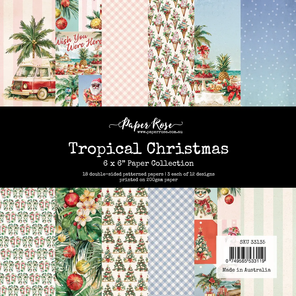 Tropical Christmas 6X6 Paper Collection 33135 1