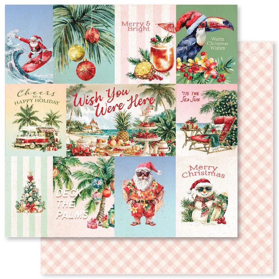 Tropical Christmas A 12X12 Paper (12Pc Bulk Pack) 33117 1