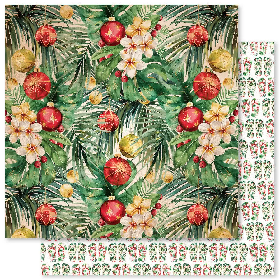 Tropical Christmas B 12X12 Paper (12Pc Bulk Pack) 33120 1