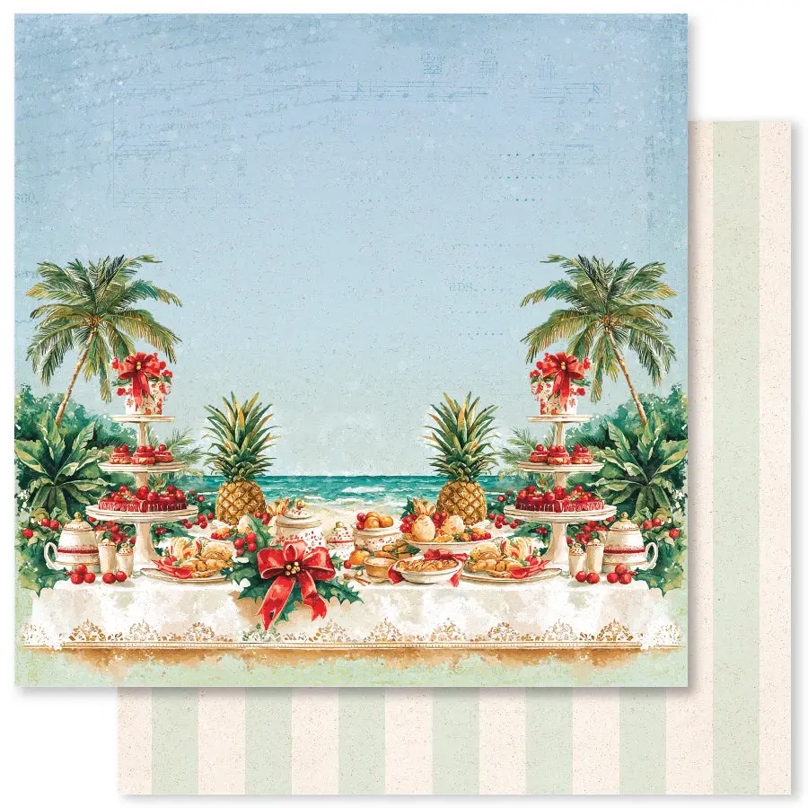 Tropical Christmas C 12X12 Paper (12Pc Bulk Pack) 33123 1