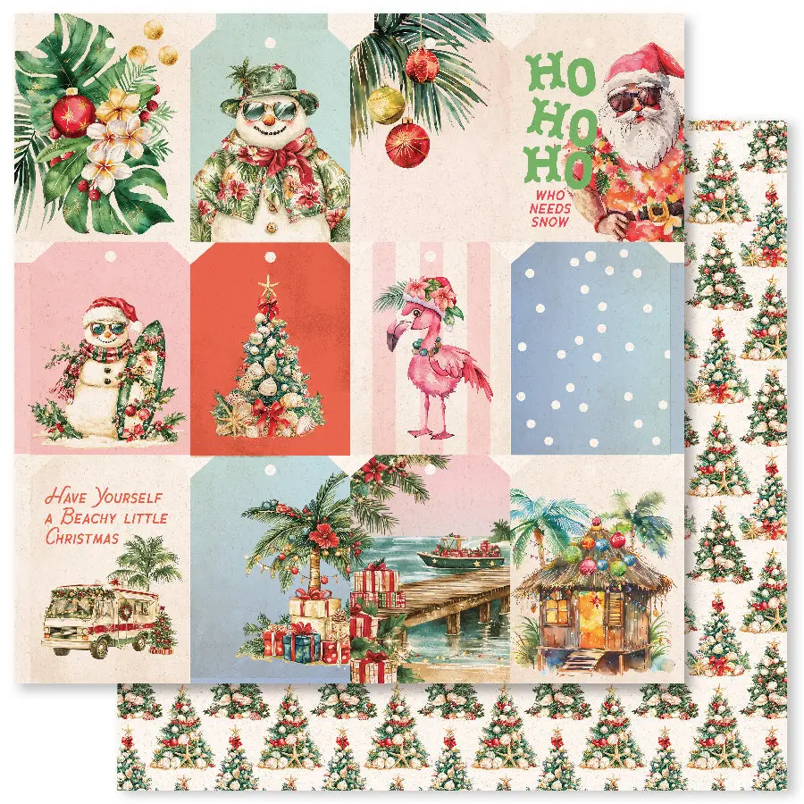 Tropical Christmas D 12X12 Paper (12Pc Bulk Pack) 33126 1
