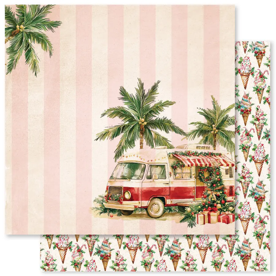 Tropical Christmas F 12X12 Paper (12Pc Bulk Pack) 33132 1