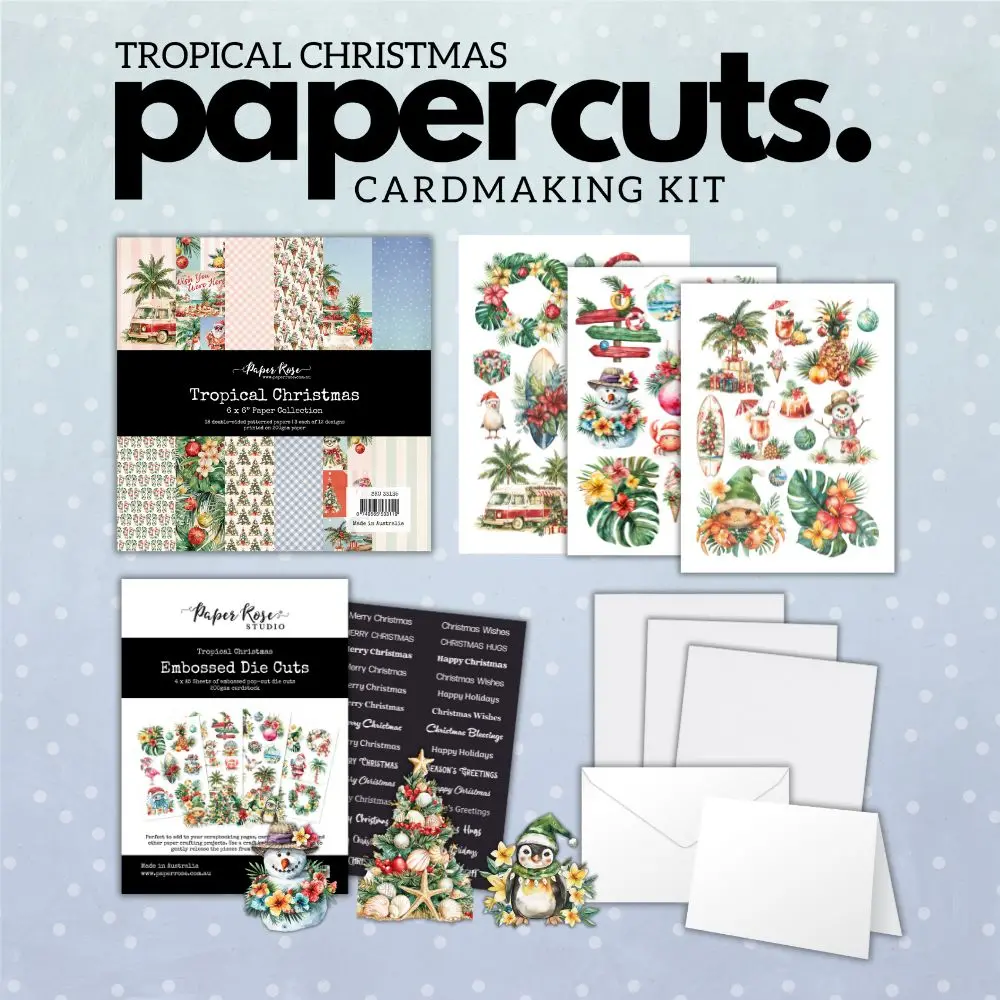 Tropical Christmas Papercuts Kit 33147 1