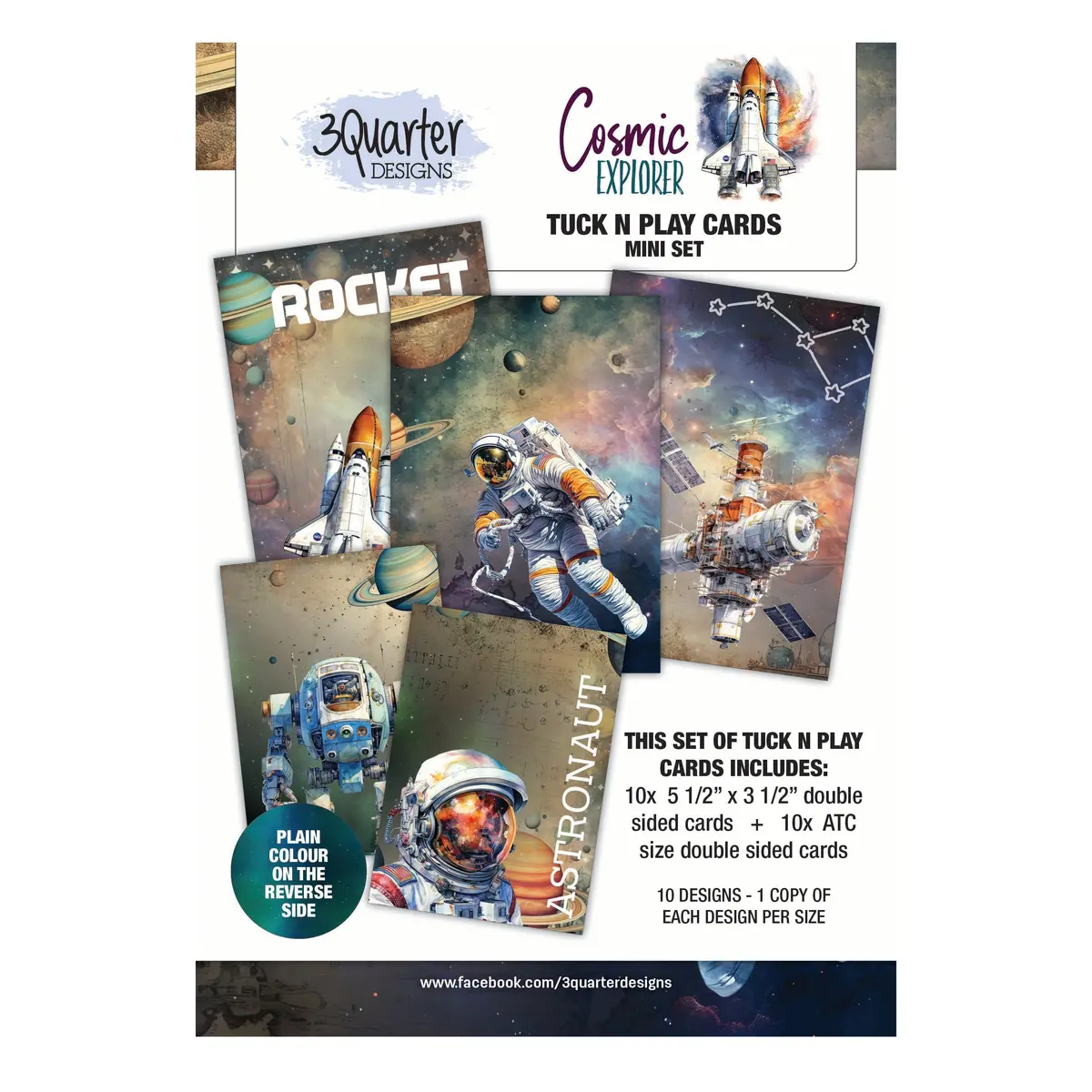3Quarter Designs Cosmic Explorer Tuck N Play Cards Mini Set 1