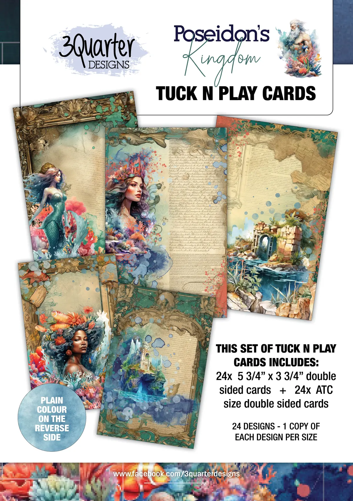 3Quarter Designs Poseidon's Kingdom Tuck N Play Cards 1