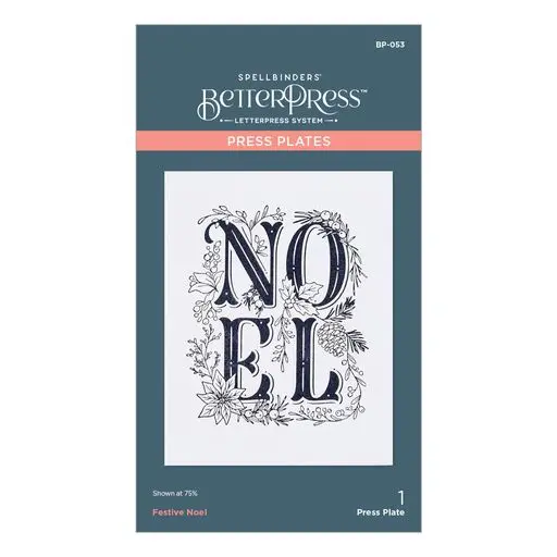 Festive Noel Press Plate From The Betterpress Christmas Collection 1