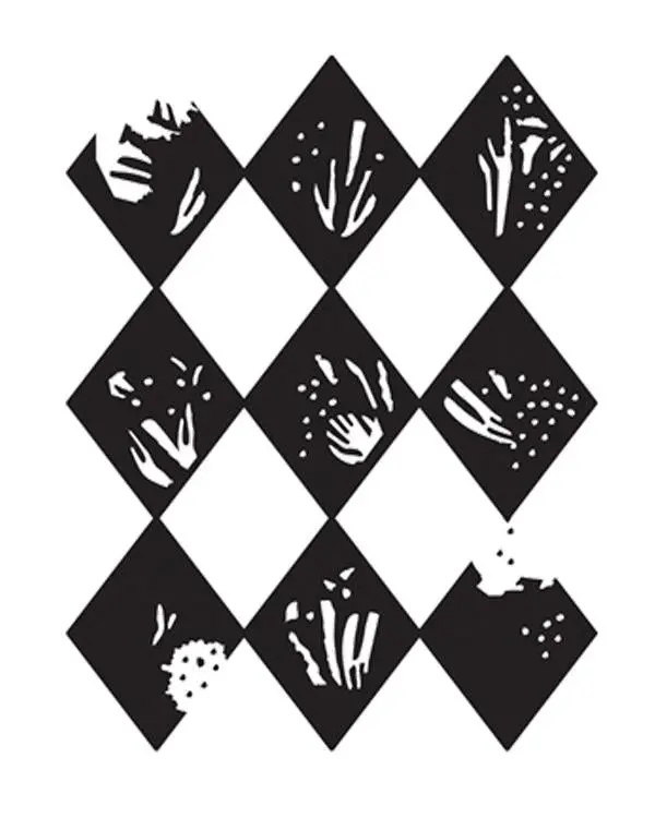 Embossing Folder - Nine Of Diamonds - Allura Collection 1