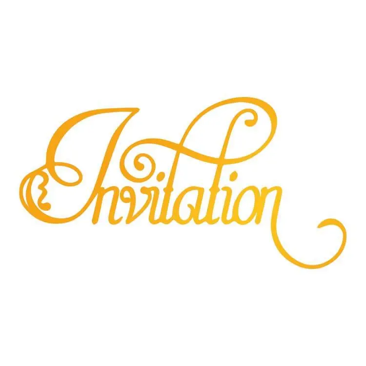 Ultimate Crafts Hotfoil Stamp - Invitation Flourish 1