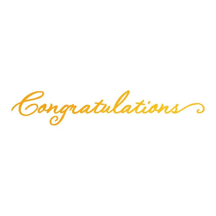 Ultimate Crafts Hotfoil Stamp - Congratulations 1