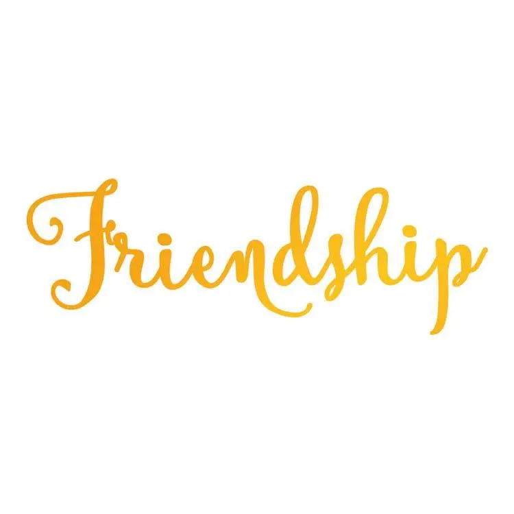 Ultimate Crafts Hotfoil Stamp - Friendship 1