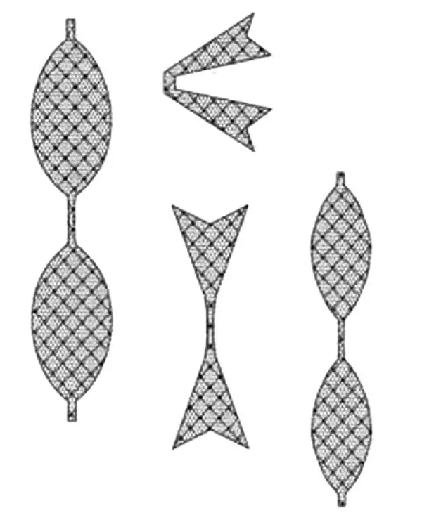 Foam Mounted Cling Stamps - Netted Bow 1