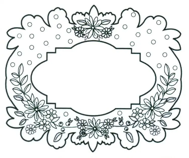 Ce Foam Stamps - Floral Garland 1
