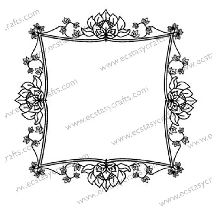 Sue Wilson Stamps - Lotus Outer Frame 1