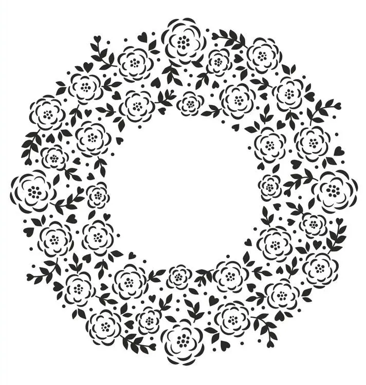 Floret Circle Stamp 1