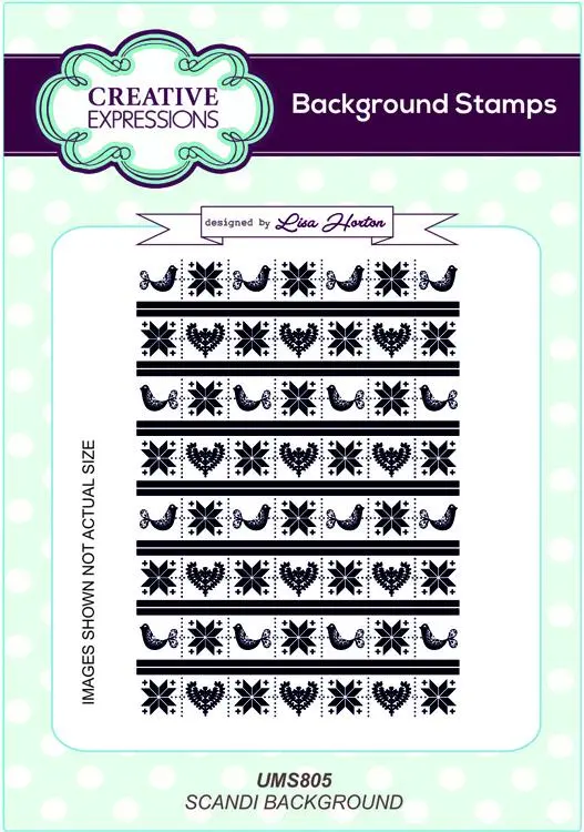 Creative Expressions Scandi  A6 Background Stamp 1