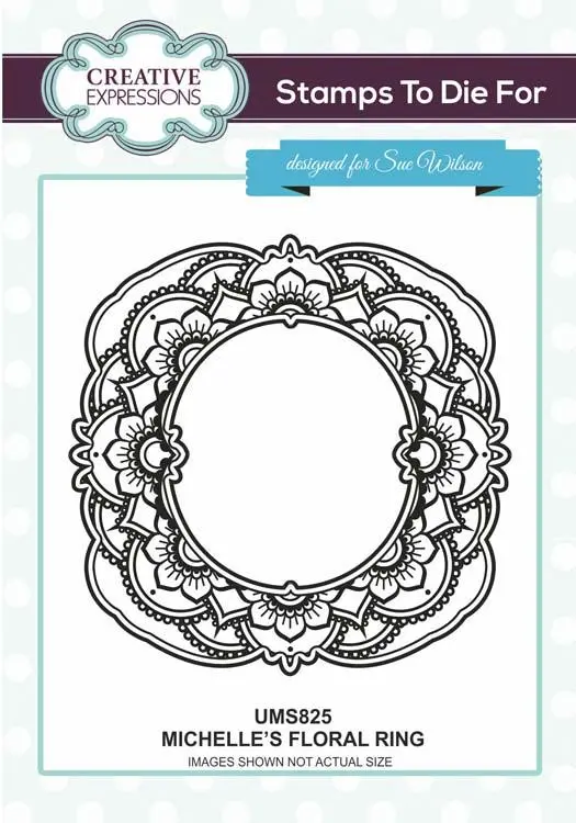 Creative Expressions Michelle's Floral Ring  Stamp 1