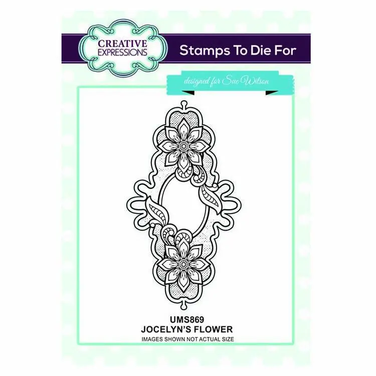 Creative Expressions Stamps To Die For Jocelyn's Flower Pre Cut Stamp 1