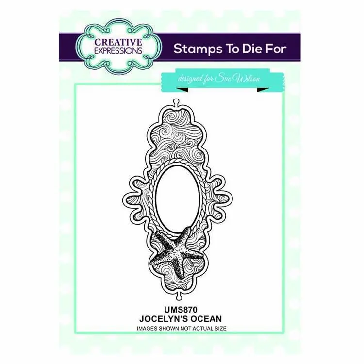 Creative Expressions Stamps To Die For Jocelyn's Ocean Pre Cut Stamp 1
