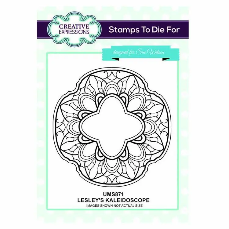 Creative Expressions Stamps To Die For Lesley's Kaleidoscope Pre Cut Stamp 1