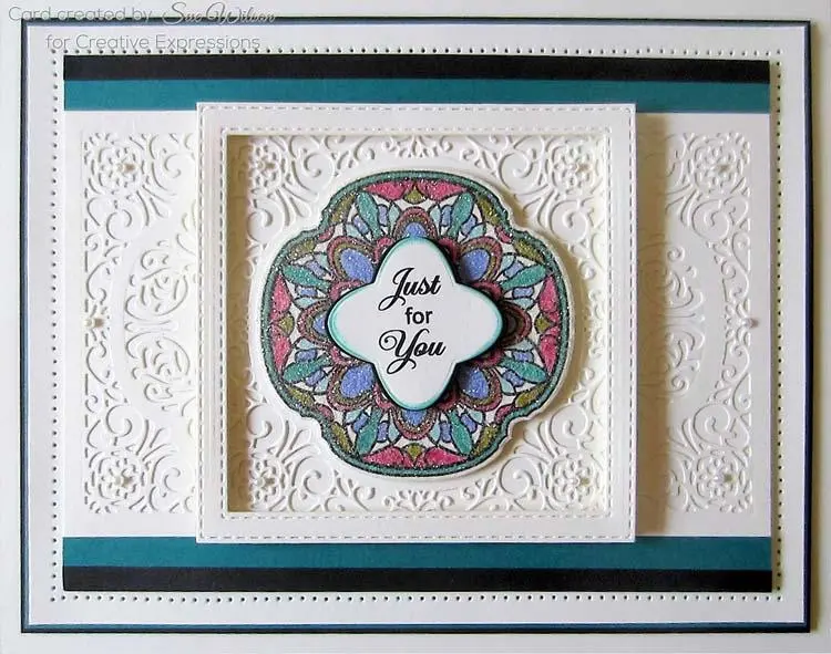 Creative Expressions Stamps To Die For Lesley's Kaleidoscope Pre Cut Stamp 2
