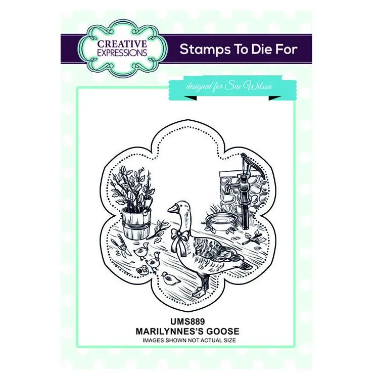Marilynne's Goose Pre Cut Stamp 1