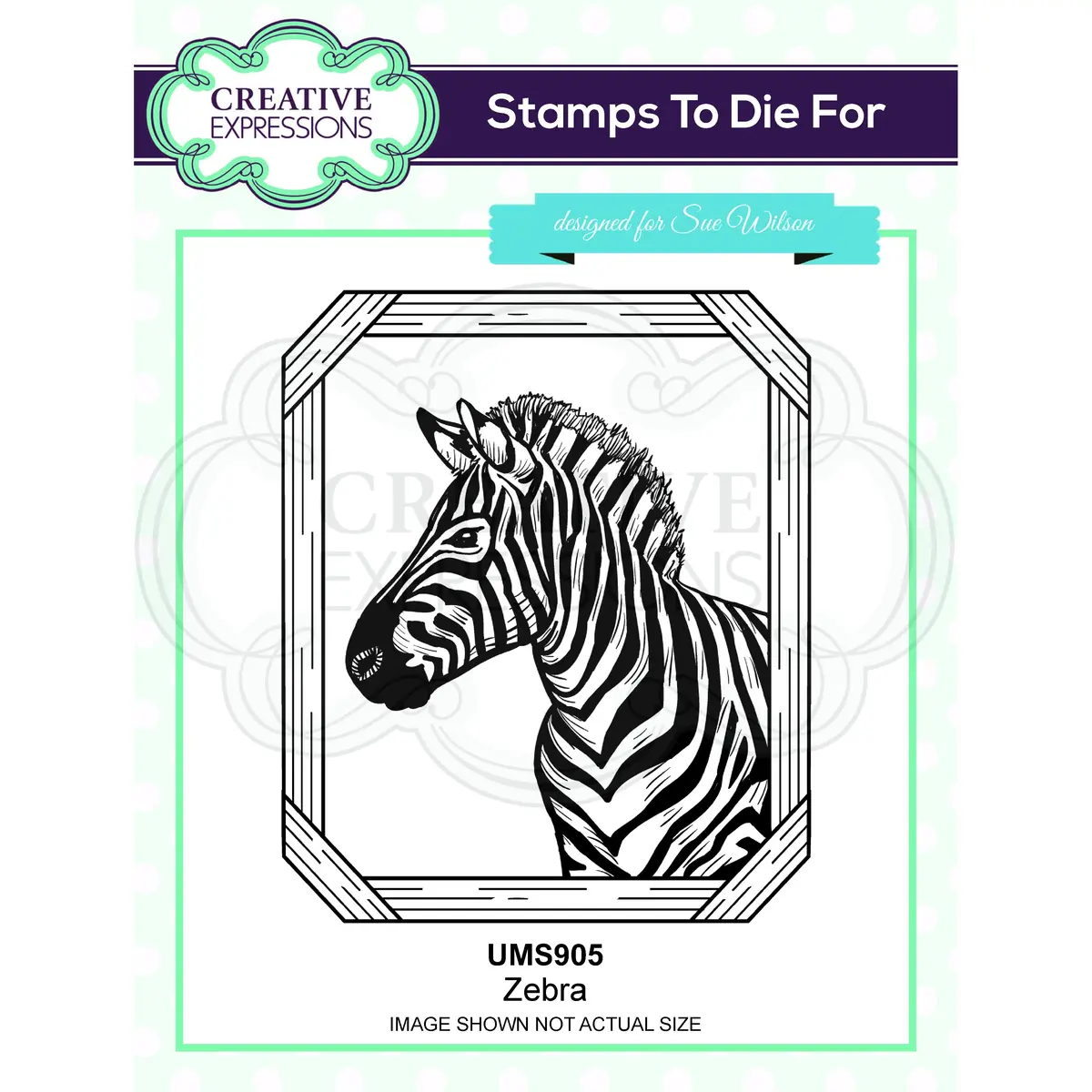 Zebra Pre Cut Stamp Co-Ords With Ced1316 1