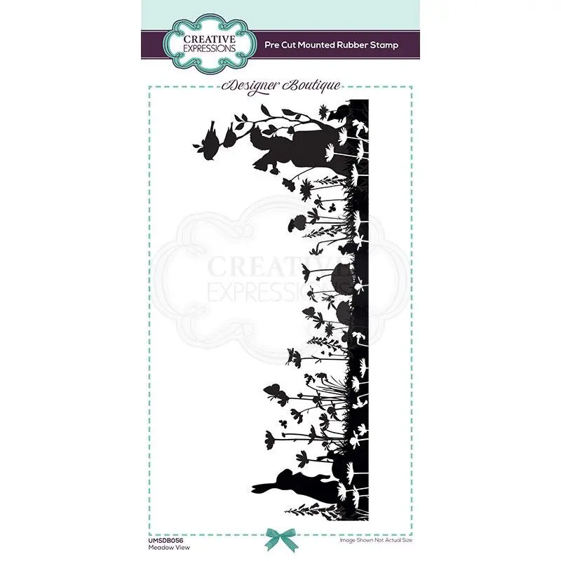 Creative Expressions Designer Boutique Collection Meadow View Dl Pre Cut Rubber Stamp 1