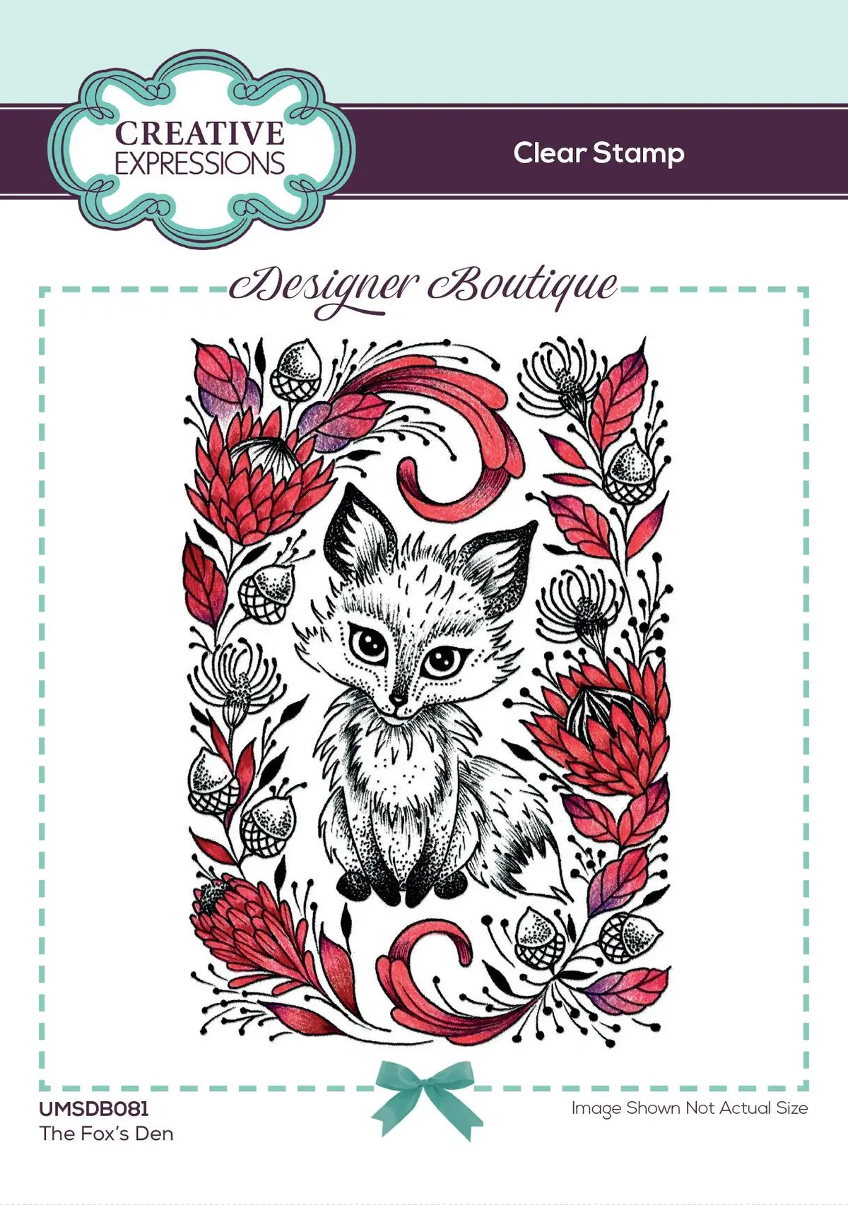 Creative Expressions Designer Boutique Collection The Fox's Den A6 Clear Stamp Set 1