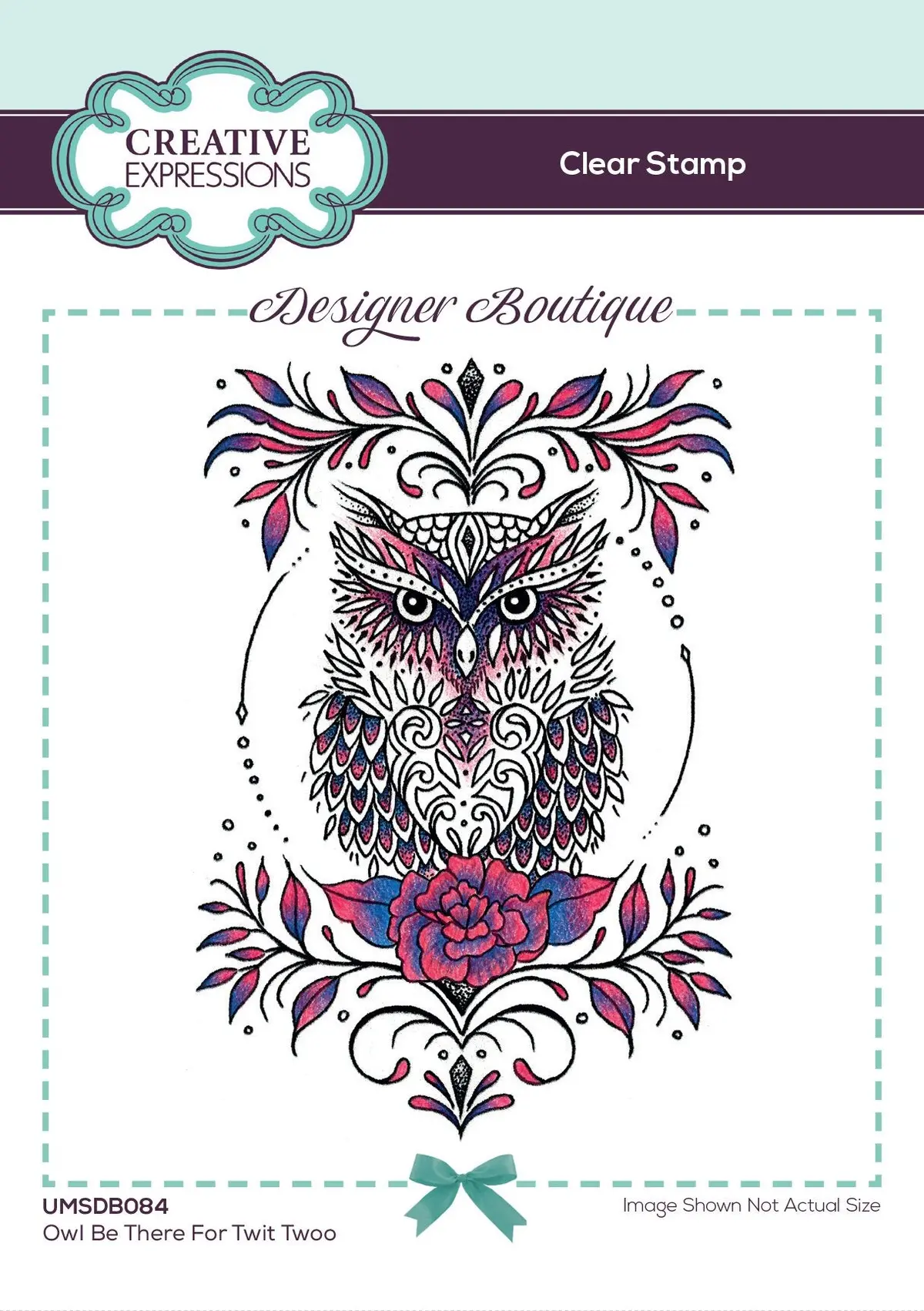 Creative Expressions Designer Boutique Collection Owl Be There For Twit Twoo A6 Clear Stamp Set 1