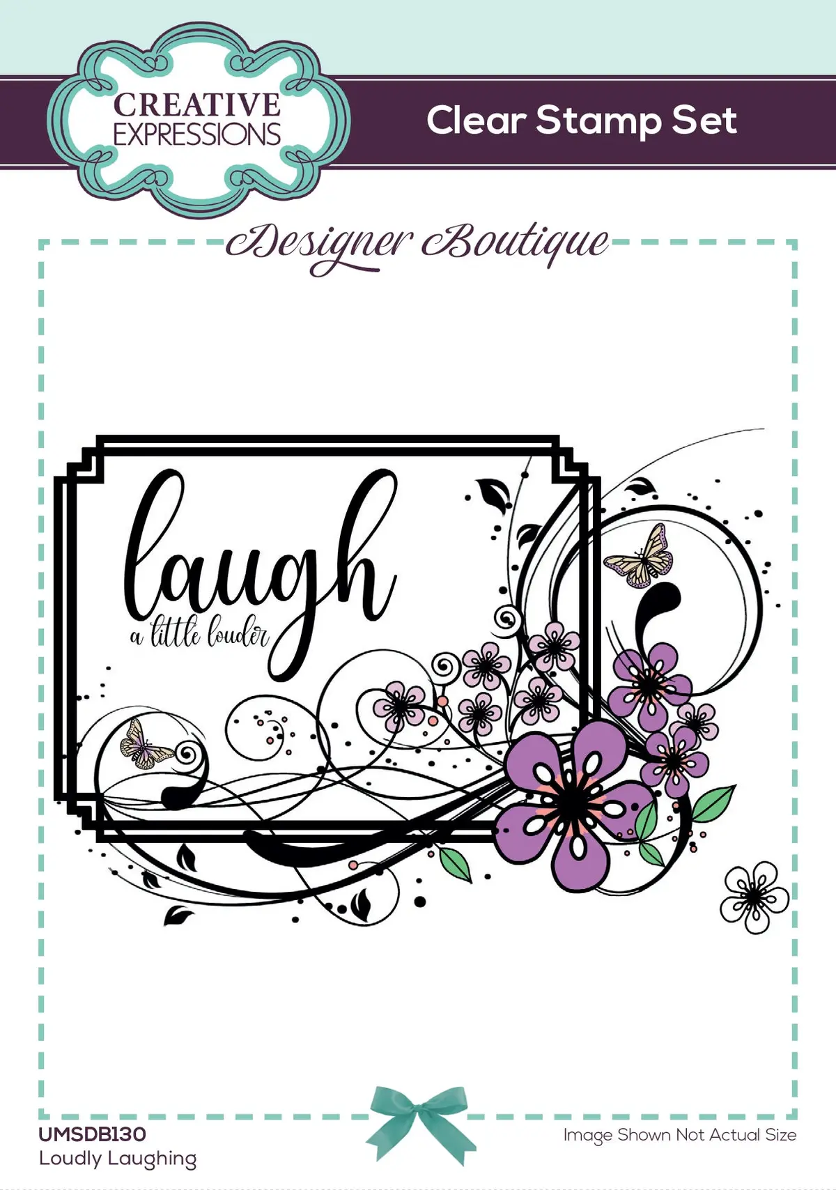 Creative Expressions Designer Boutique Loudly Laughing 6 In X 4 In Clear Stamp Set 1