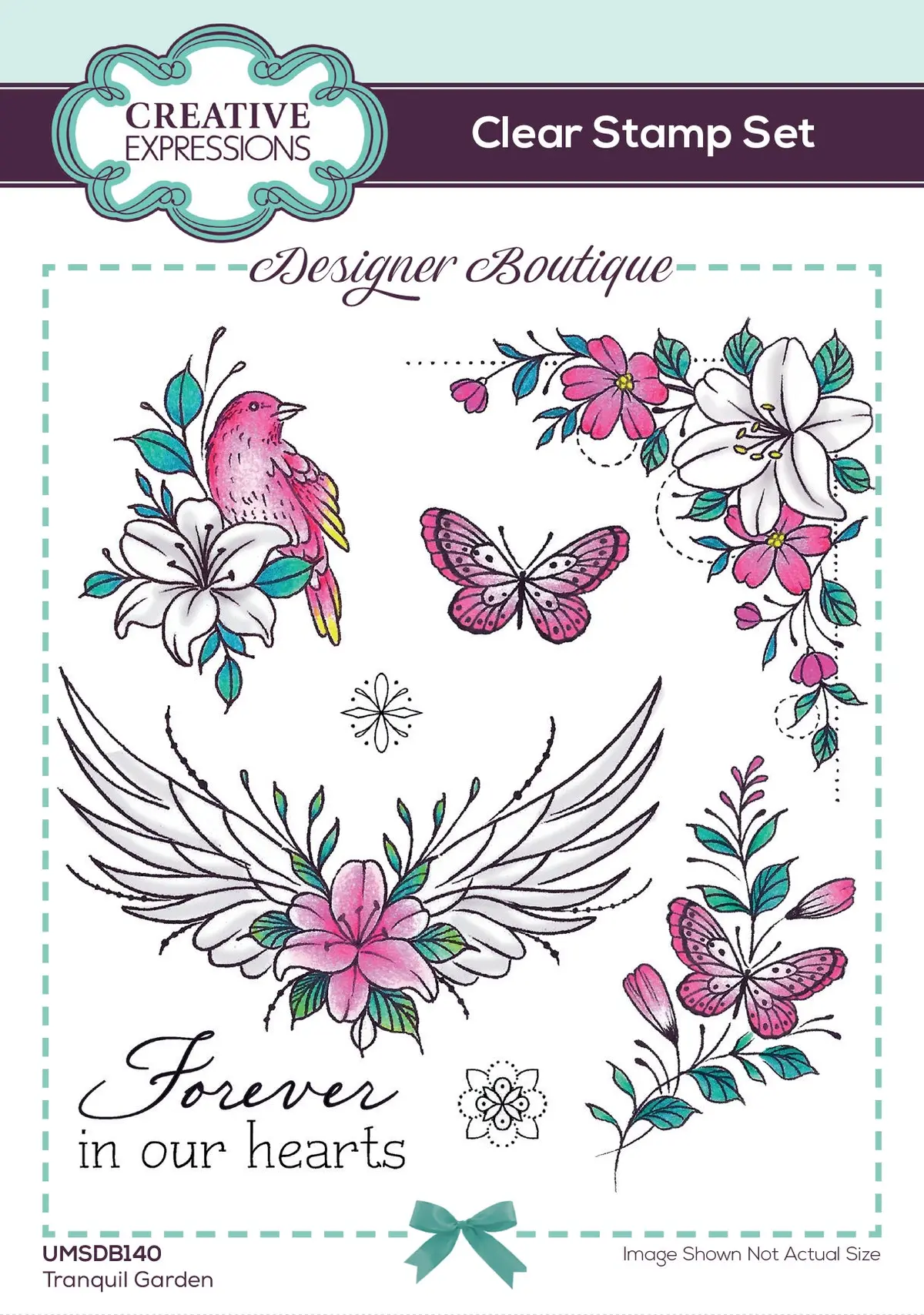 Creative Expressions Designer Boutique Tranquil Garden 6 In X 4 In Stamp Set 1
