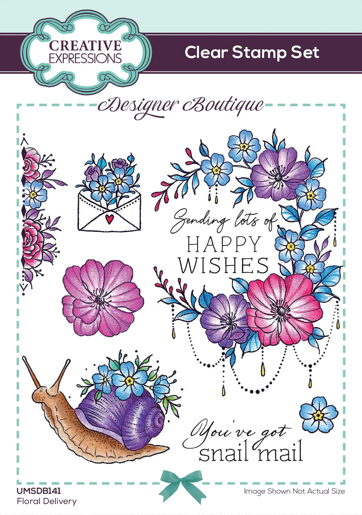 Creative Expressions Designer Boutique Floral Delivery 6 In X 4 In Stamp Set 1