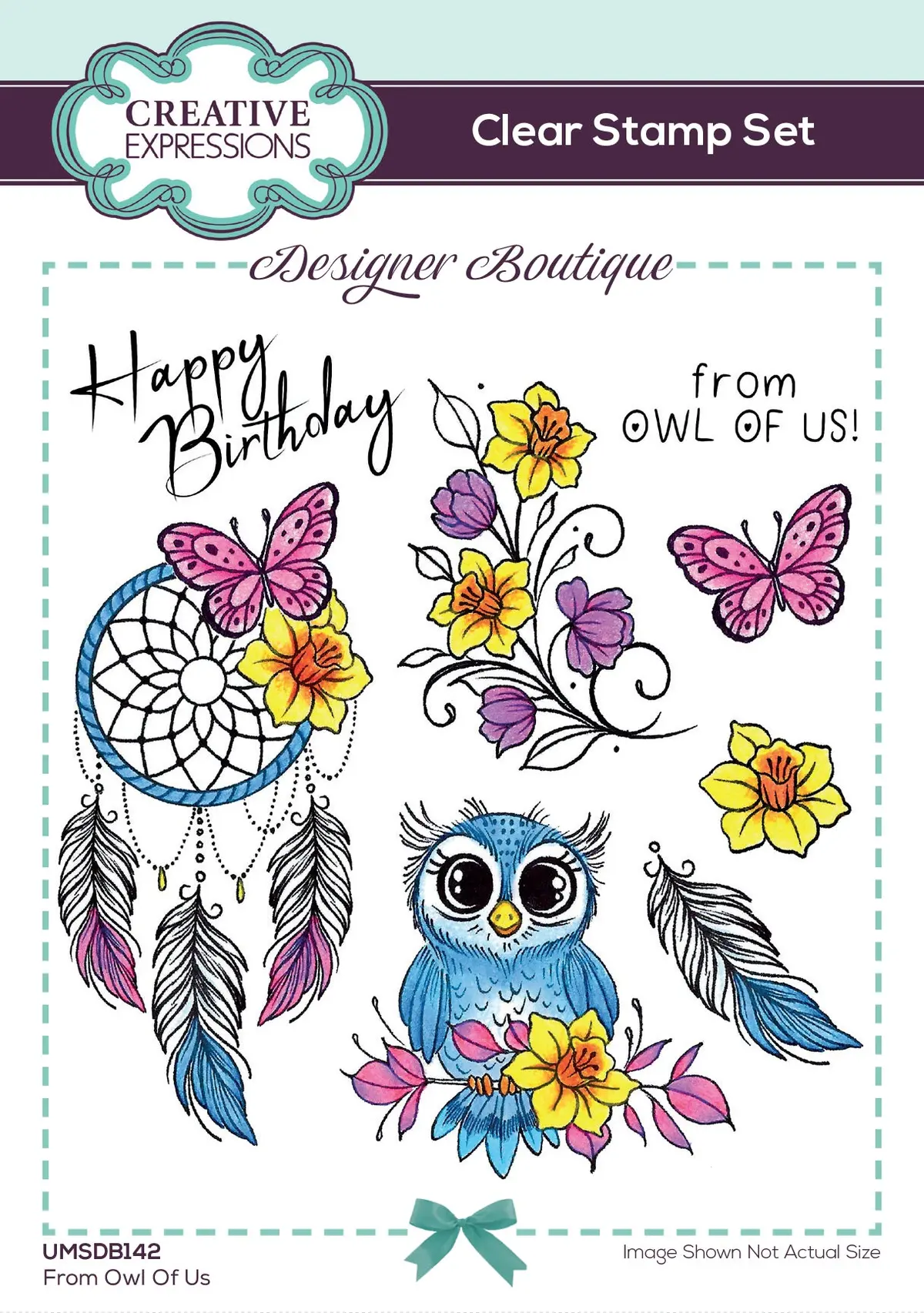 Creative Expressions Designer Boutique From Owl Of Us 6 In X 4 In Stamp Set 1