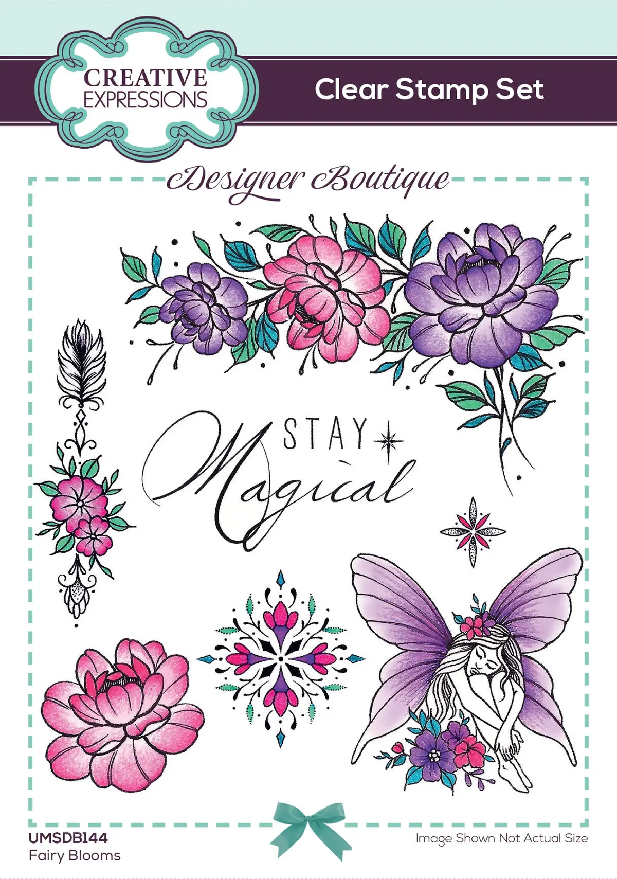Creative Expressions Designer Boutique Fairy Blooms 6 In X 4 In Stamp Set 1