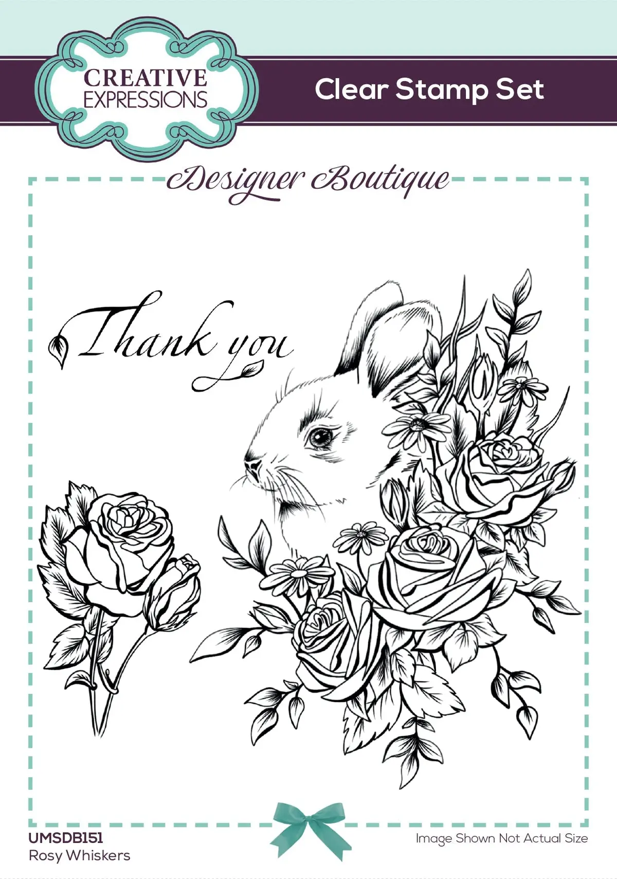 Creative Expressions Designer Boutique Rosy Whiskers 6 In X 4 In Stamp Set 1