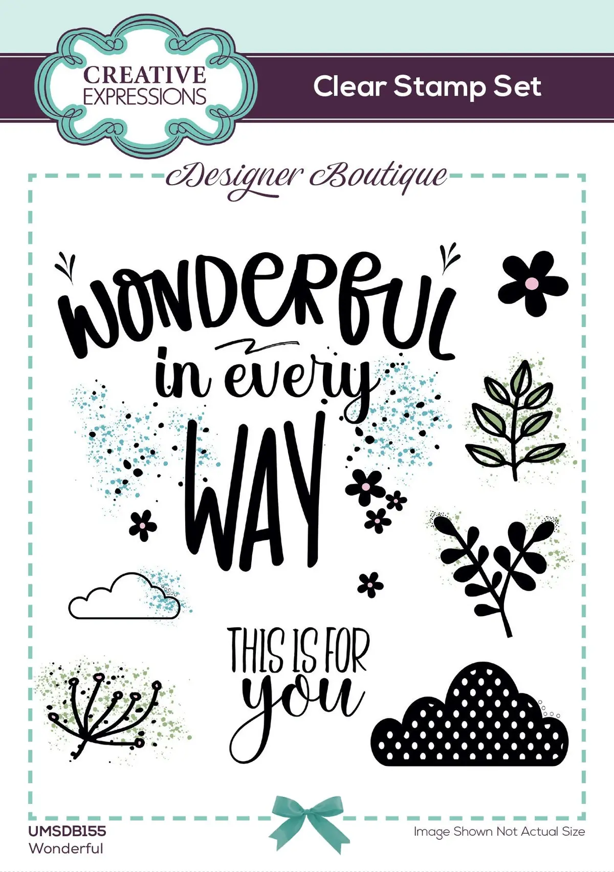 Creative Expressions Designer Boutique Wonderful 6 In X 4 In Stamp Set 1