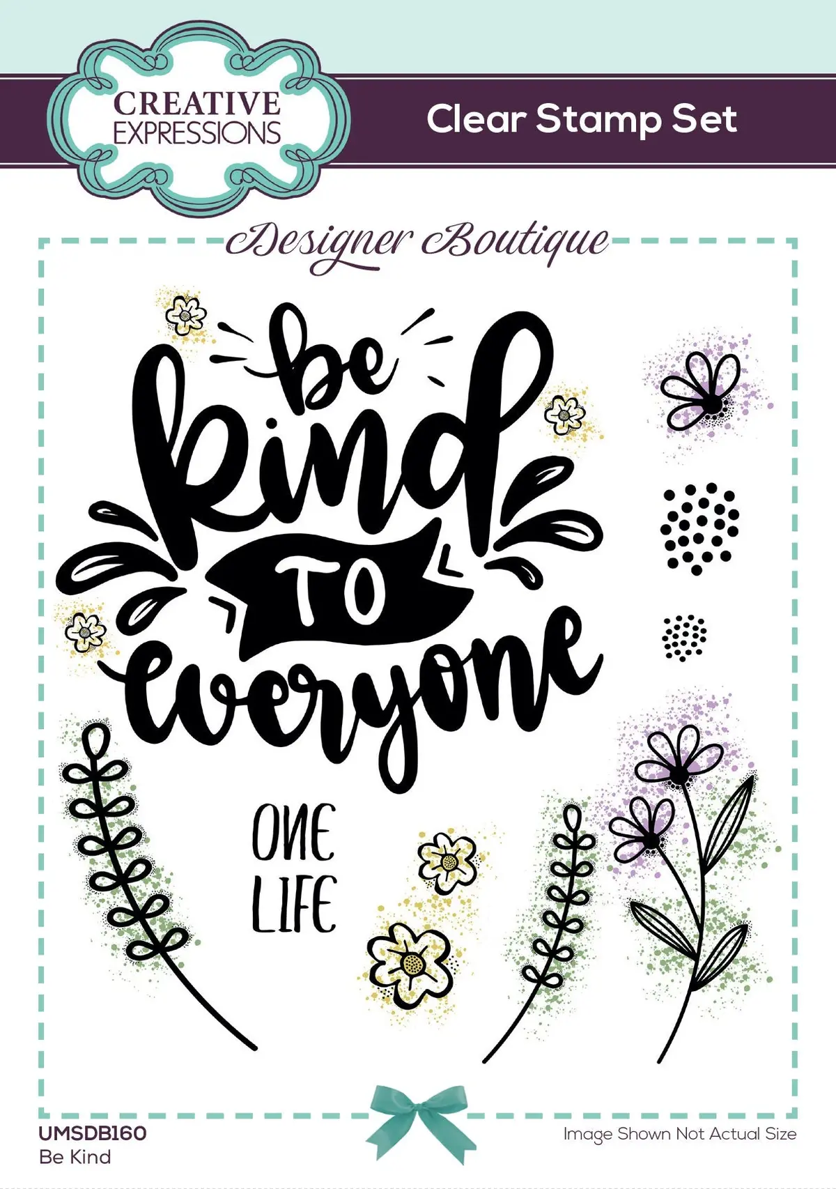 Creative Expressions Designer Boutique Be Kind 6 In X 4 In Stamp Set 1