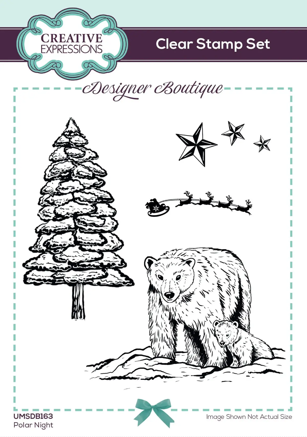 Creative Expressions Designer Boutique Polar Night 4 In X 6 In Stamp Set 1