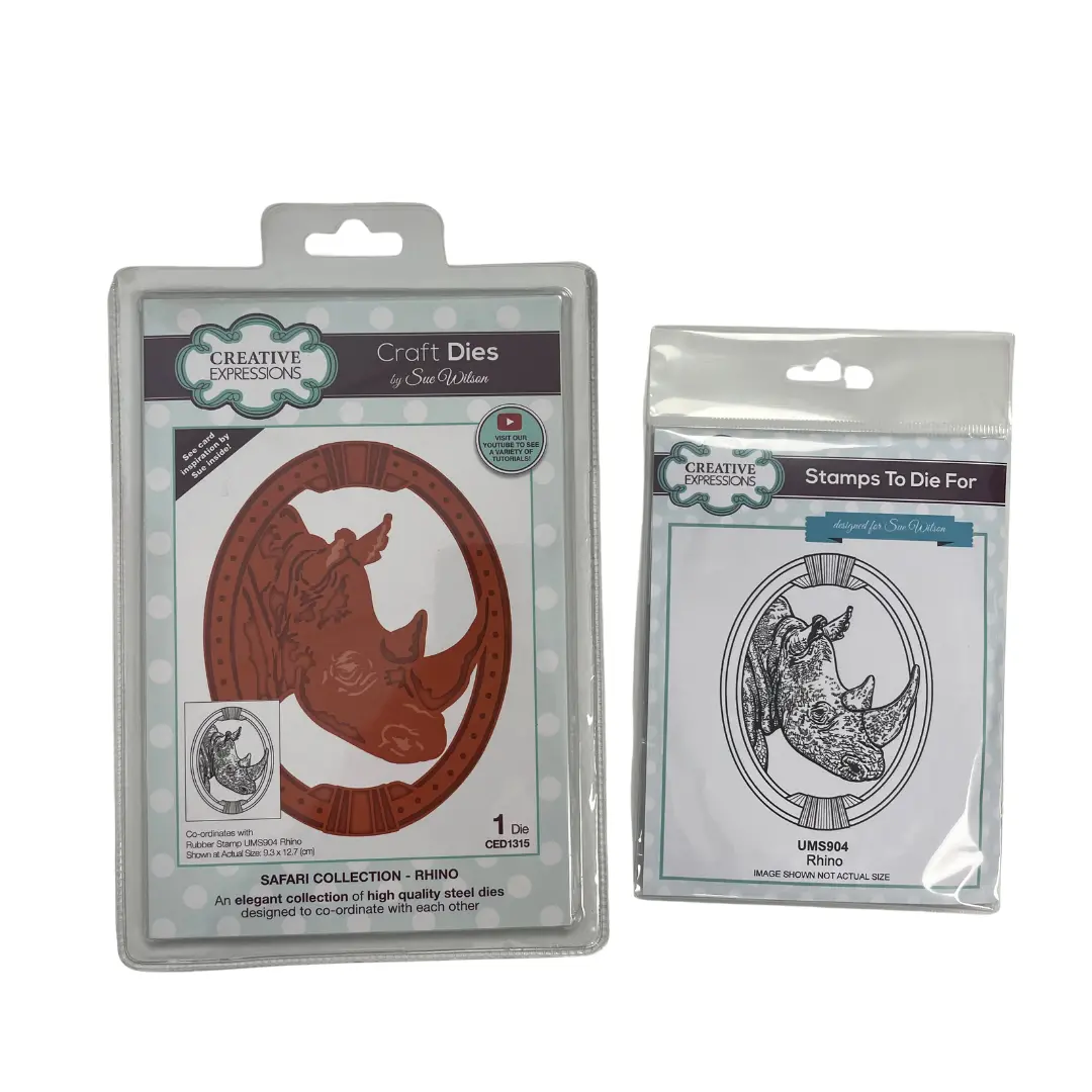 Safari Collection - Rhino Stamp & Die Set 1