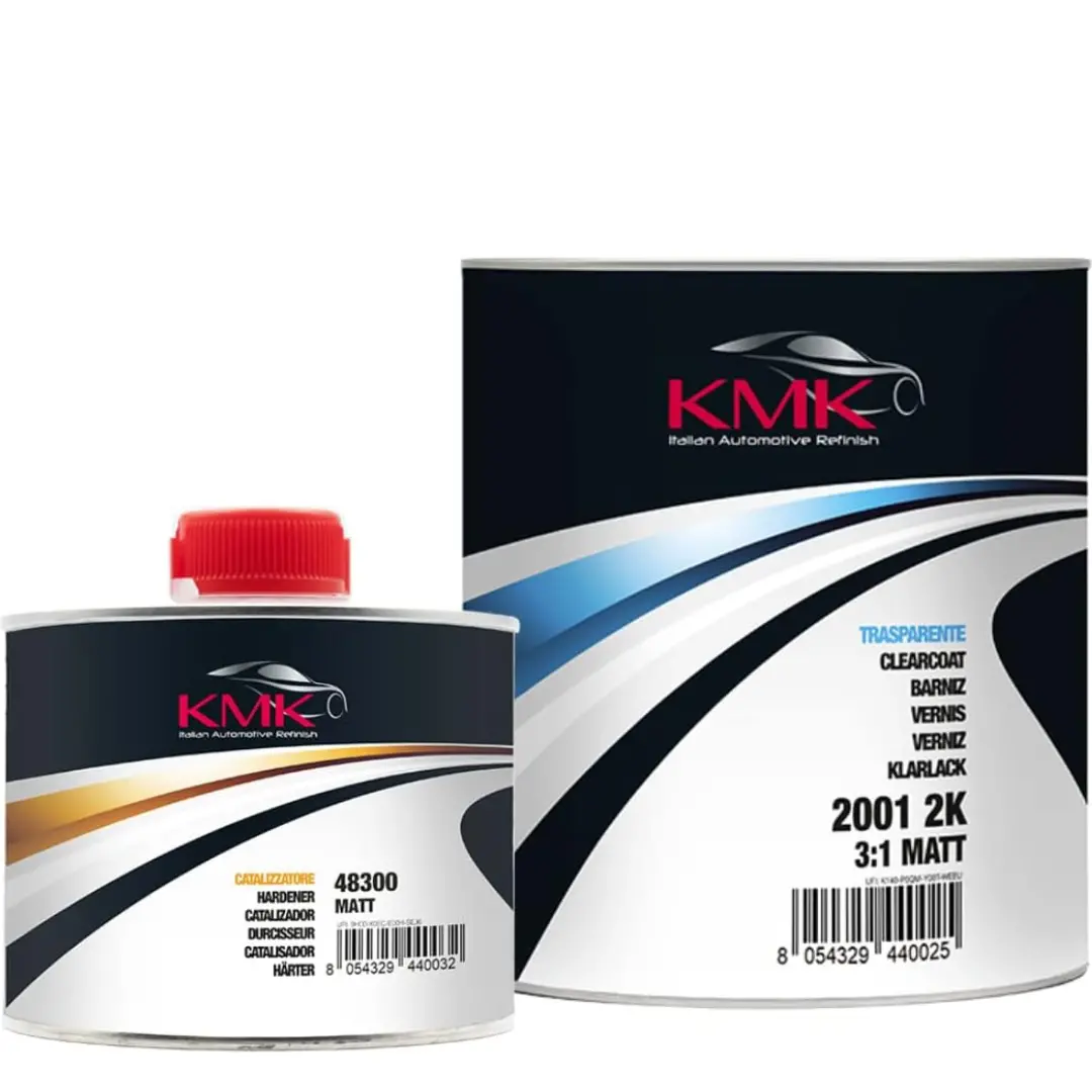 Kmk 2K Matte Automotive Clearcoat & Hardener 3:1 1
