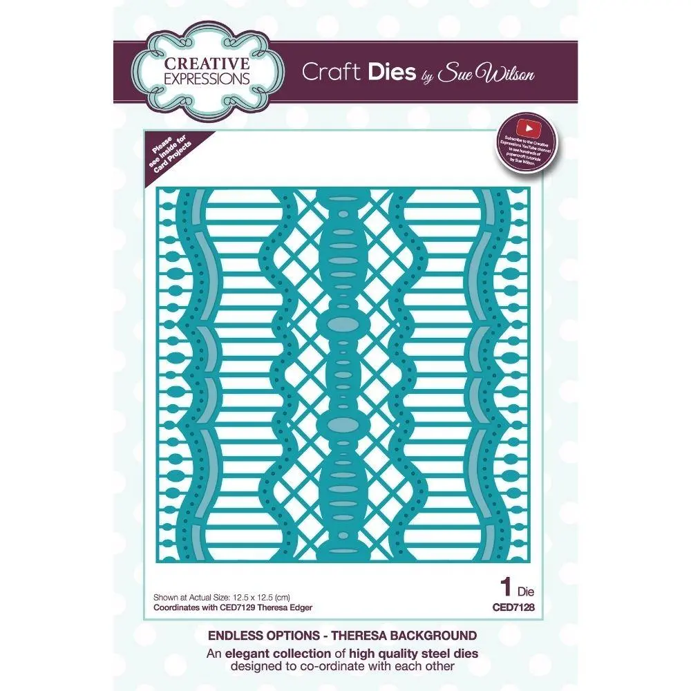 Sue Wilson Endless Options Theresa Background Craft Die 1