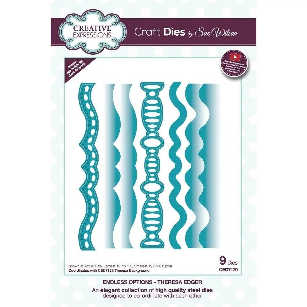 Sue Wilson Endless Options Theresa Edger Craft Die 1
