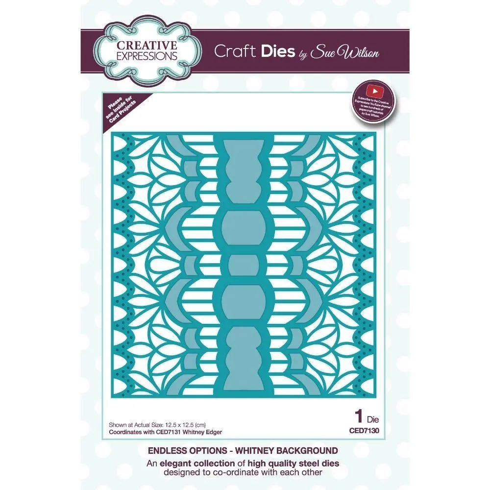 Sue Wilson Endless Options Whitney Background Craft Die 1