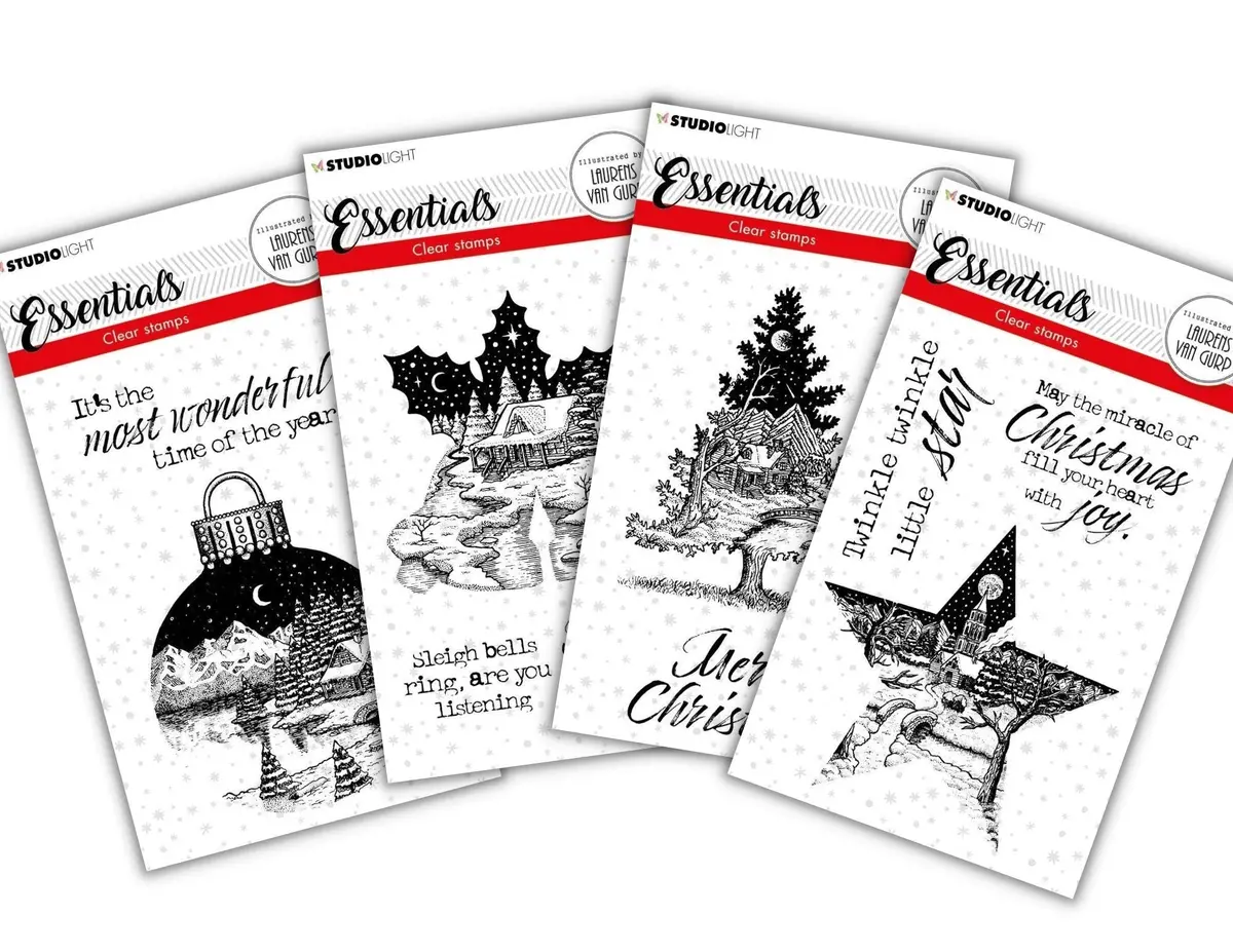 Studio Light Essential Stamps Christmas Stamps Set Of 4 1
