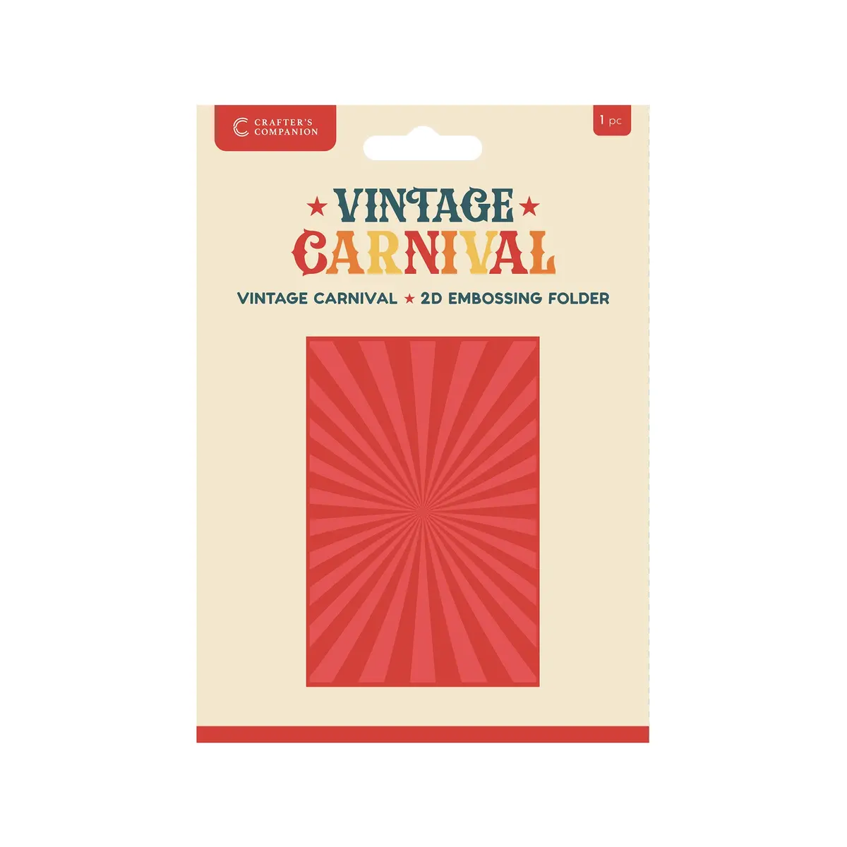 Vintage Carnival 6” X 4” 2D Embossing Folder - Vintage Carnival 1