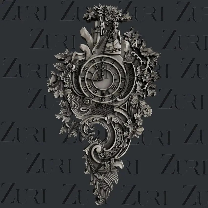 Zuri Designs Rococo Clock 1