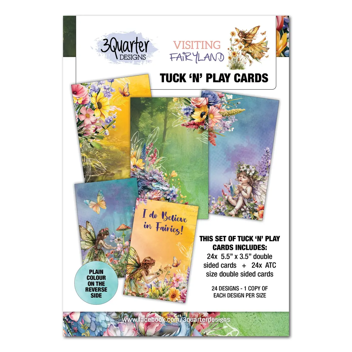 3Quarter Designs Visiting Fairyland - Tuck N Play Cards 1