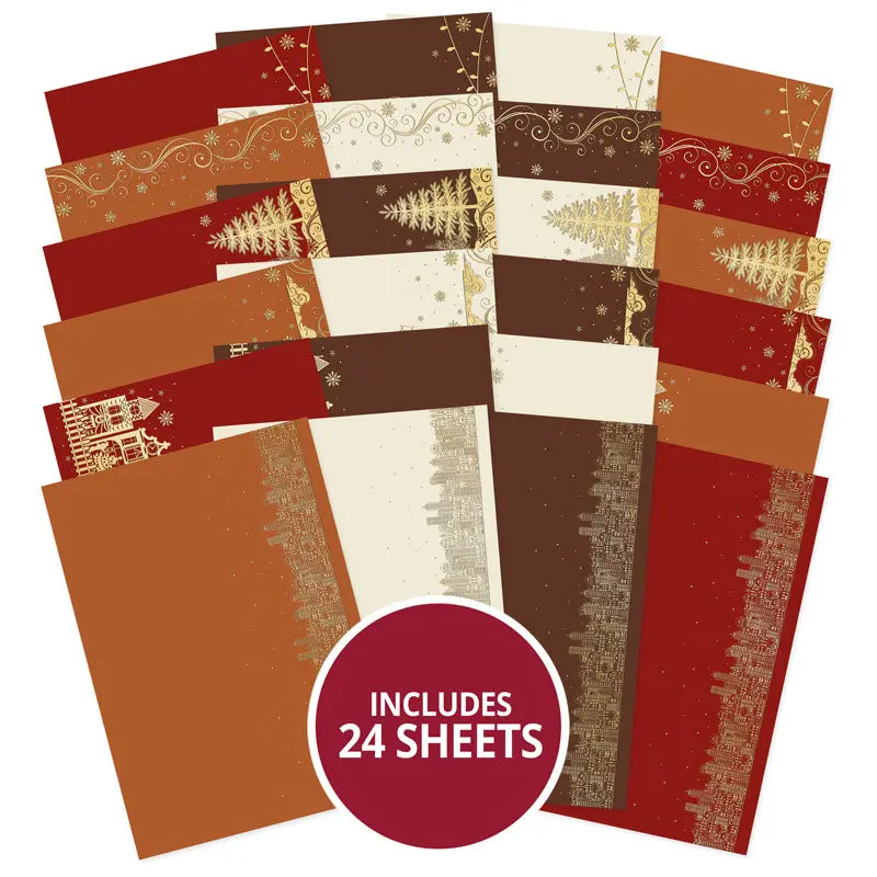 Christmas Village Elegance Foiled Cardstock Collection 1