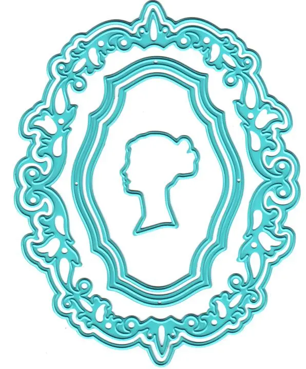 Vintasia Dies - Oval Frame With A Lady 1
